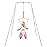 FUNLIO Baby Jumper with Stand for 6-24 Months, Toddler Jumper for Baby Girl/Boy, Infant Jumper for Indoor/Outdoor Play, with Adjustable Chain, Easy to Assemble & Store (with Stand) - White