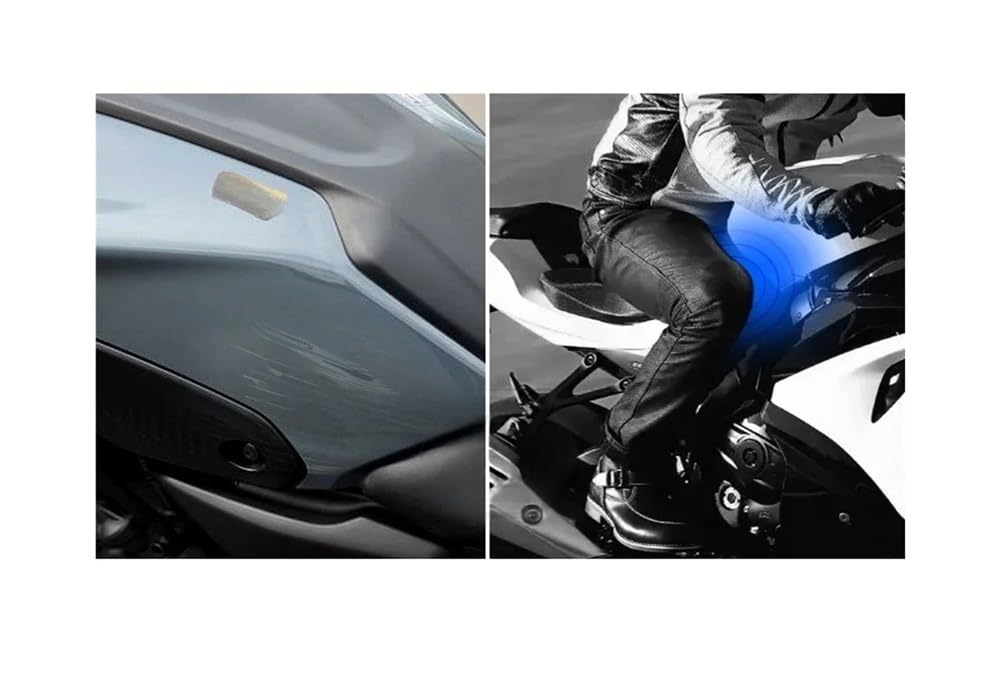 Almohadilla depósito Para MT-07 2014 2015 2016 2017 Carbon-look Motocicleta Lado Fuel Tank Pad Knee Grip Protection Pegatina