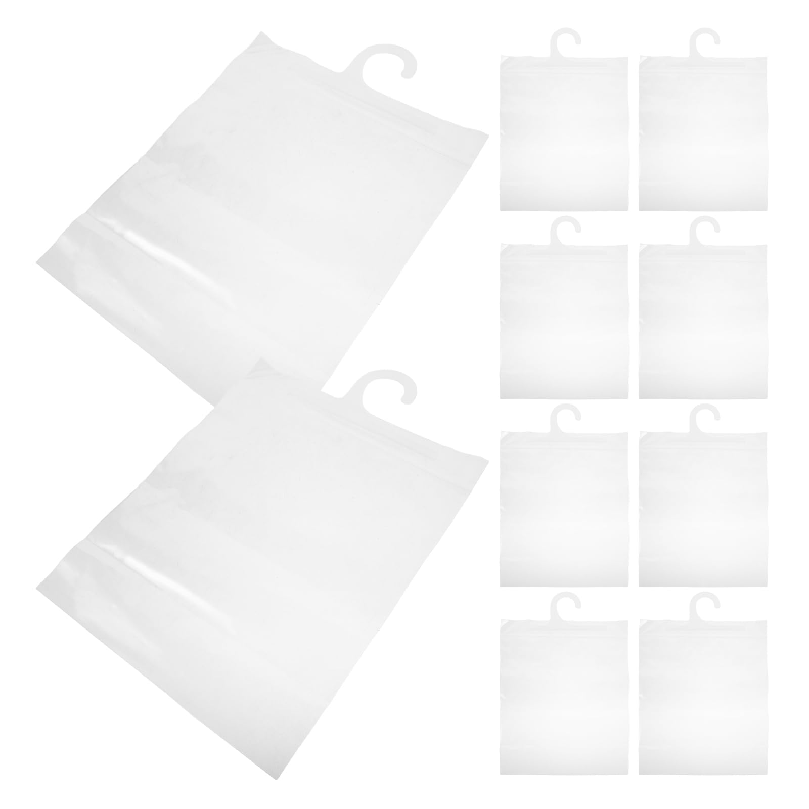Paquet de rangement suspendu imperm&eacute;able lot de 25 housses transparentes avec crochet pour v&ecirc;tement