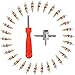 Produktbild Reifenventilentferner Ventil, 102 Pcs Reifenventil Kern Werkzeug Set mit Doppel und Einzelkopf Ventilkern Entferner, 4 in1 Einzelkopf Reifenventil Einsatz Entferner für Auto Motorrad Fahrrad Reparatur