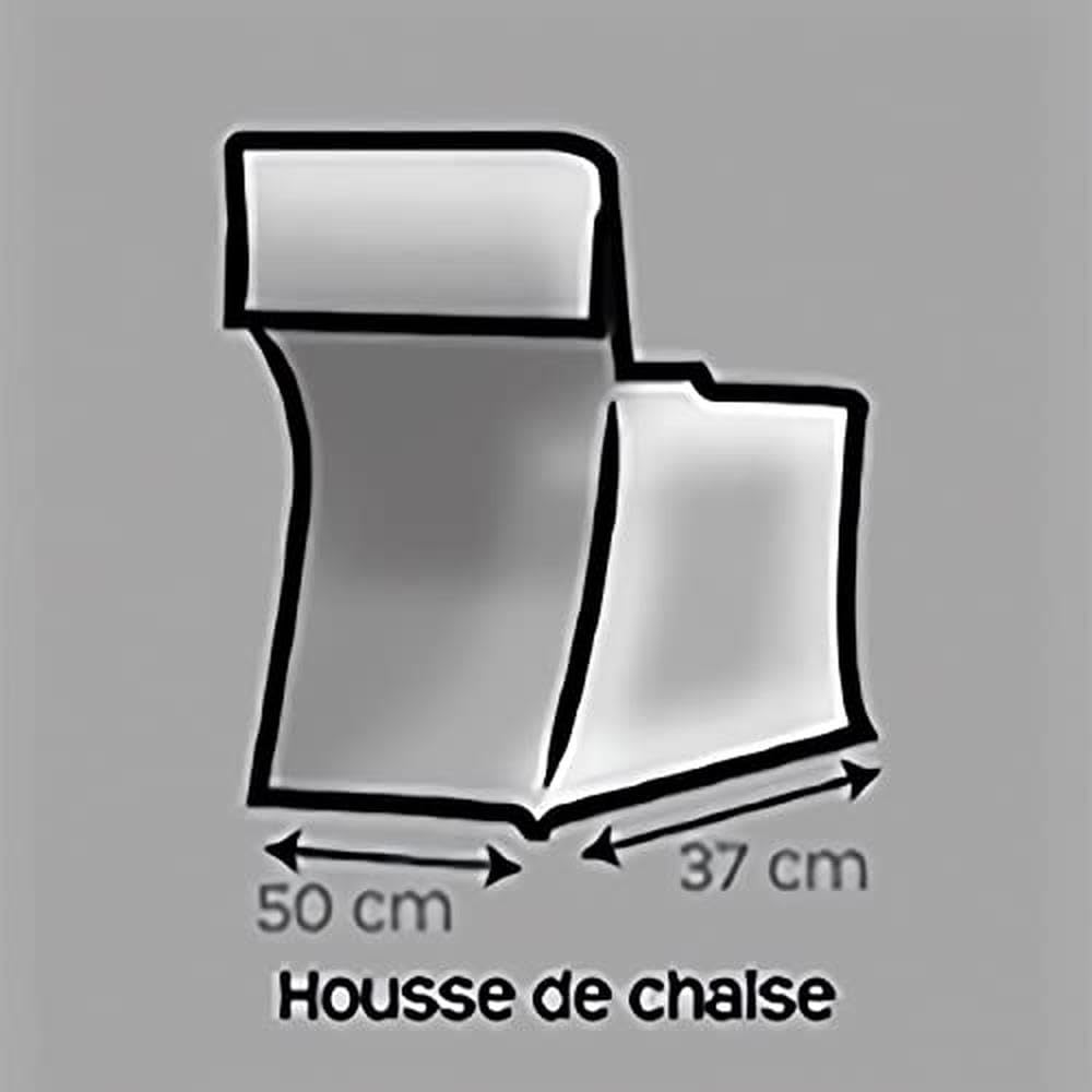 Soleil d'ocre Panama Cotton Chair Cover 37 x 50 x 115 cm Pink, 105x45 cm - Image 2