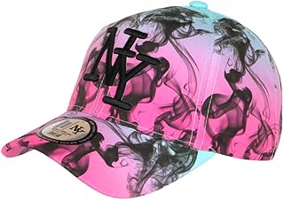 Gorra infantil rosa y azul para callejeras, Smoky NY Baseball de 7 a 11 años, talla única, color: rosa, niño, rosa, Talla única