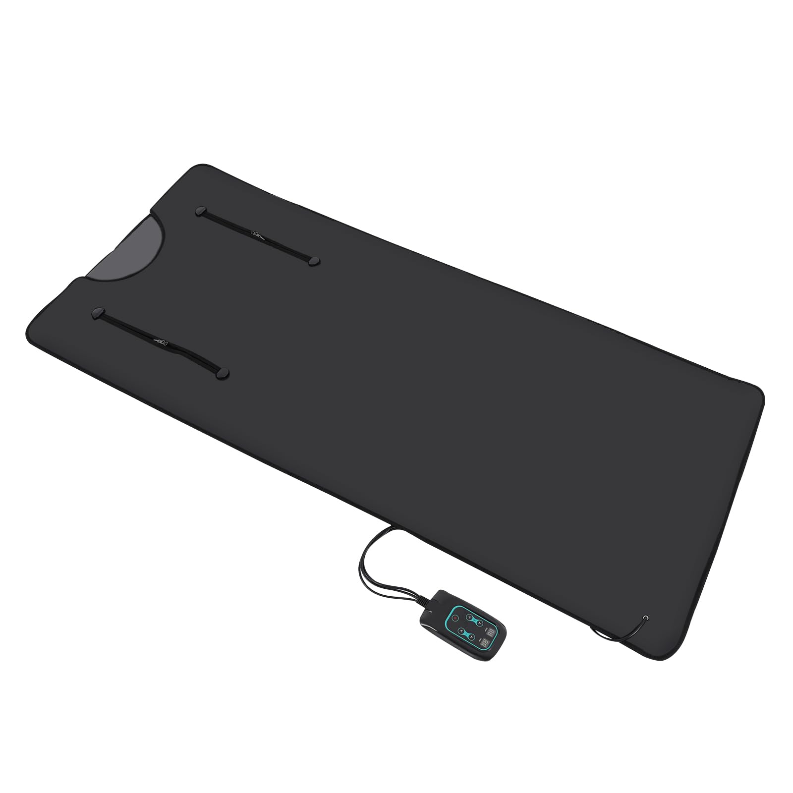 Manta de sauna de infrarrojos portátil para el hogar con 5 mantas de emergencia, manta plegable para sauna de infrarrojos lejanos, 30-70 ℃, temperatura ajustable, manta para sauna de infrarrojos con