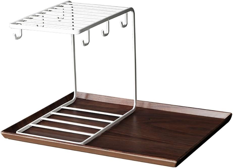 6カップマグカップグラススタンドホルダー 金属材料カップ乾燥は水切りカップマグ主催ホームストレージ用品ハンギングシェルフ カップラック 祝開店大放出セール開催中 Color D