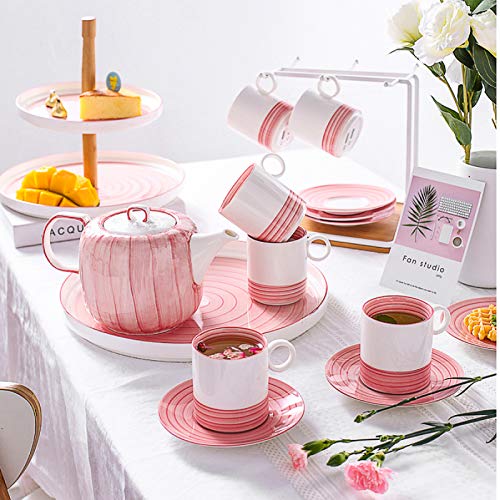 Tea-Cup-and-Saucer-Sets-of-6-British-Royal-Afternoon-Tea-Set-Pink-Teapot-Ceramic-Coffee-Cups-and-Saucers-with-Cup-Holder-and-Tea-Tray-Gift-for-Mothers-Day