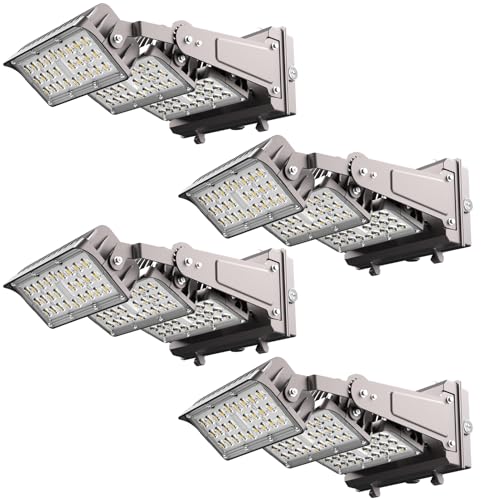 Image of Lightdot 320W LED Wall Pack Lights, 360 Adjustable Panel with Dusk to Dawn Photocell, 48,000Lm 5000K Daylight, IP65 Waterproof & Advanced Heat Dissipation Outdoor Security Lighting(Height:35~45ft)