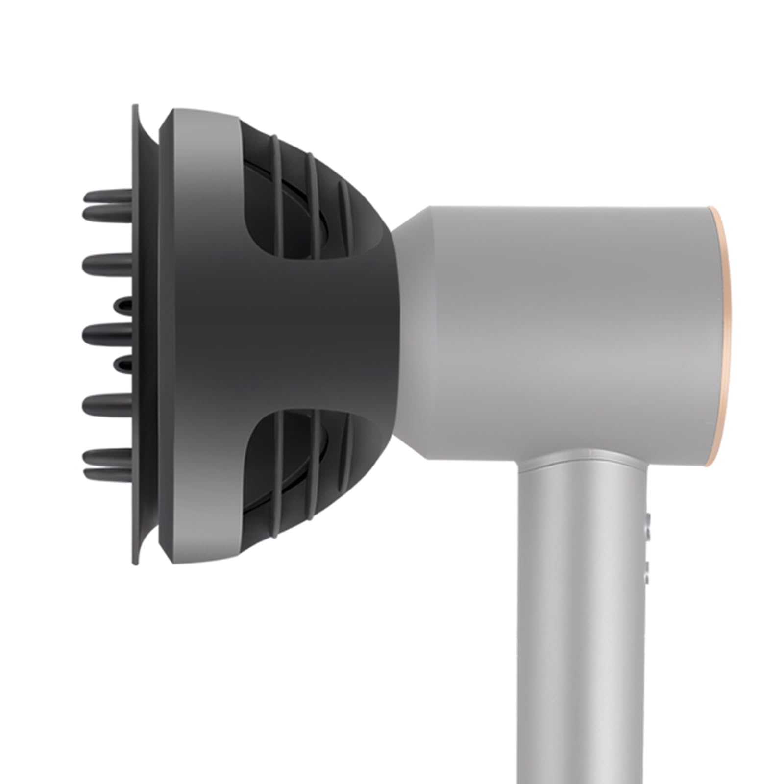 Wave Curl Diffuser Nozzle Attachment for Dyson Supersonic Hair Dryer HD19(Travel) HD01 HD02 HD03 HD04 HD08 HD15, Dome and Diffuse Modes, Fast Drying Wave Curly Thick, Enhanced Curl Definition, Grey