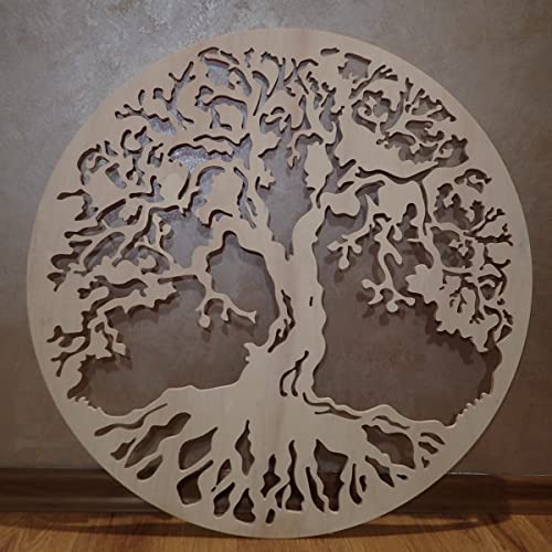 Décoration murale arbre de vie en bois de hêtre pour créer une ambiance zen dans votre chambre