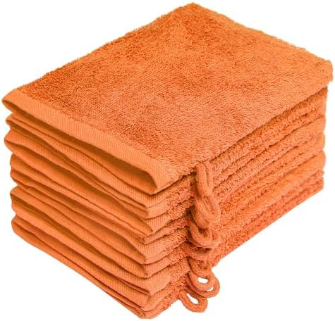 NatureMark Zestaw 10 ręczników frotte, 100% bawełna, piaskowe/beżowe, 15 x 21 cm