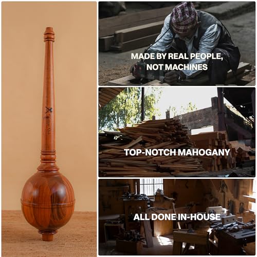 Image of Premium Hanuman Gada for Strength Training & Mobility | Handcrafted African Mahogany Mace | As Seen on Shark Tank India! | Ancient Indian Fitness Tool (4-5 kg)