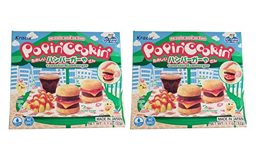 Kracie Popin Cookin Tanoshii Hamburger DIY Candy 2 Pack miniatura 1