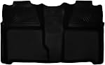 Husky Liners Weatherbeater Floor Mats | Fits Various 2007-2014 Cadillac Escalade & ESV, GMC Yukon, Chevrolet Suburban 1500, Tahoe, Silverado/Sierra (See Description) | Front Row, 2-pc Black - 18201