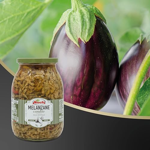 Novella Auberginen in Öl - 600g - eingelegte Aubergine für Vorspeisen oder Antipasti - aus Italien