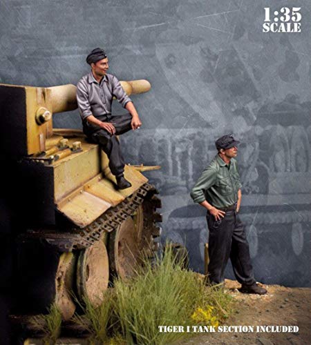 Kit modelo resina 1:35 Ancient Man Sit con 2 figuras y tanque miniatura 2