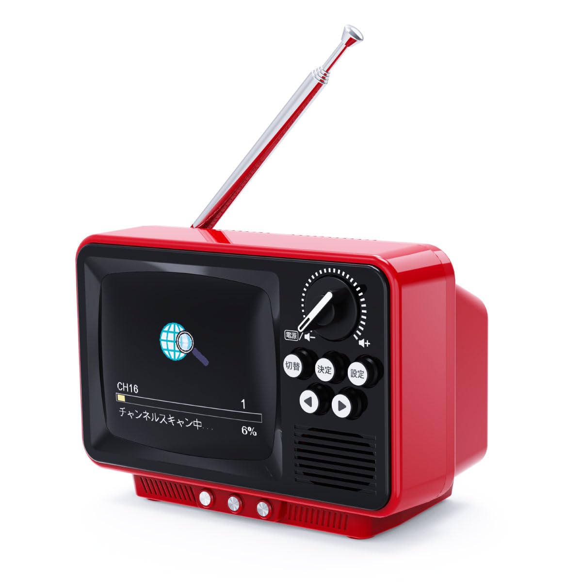 Amazon | WINTECH ワンセグテレビ ラジオ ポータブル 2.8インチ