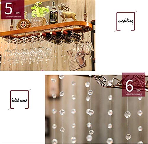 Botelleros de madera maciza para organizar copas y botellas sin espacio 5