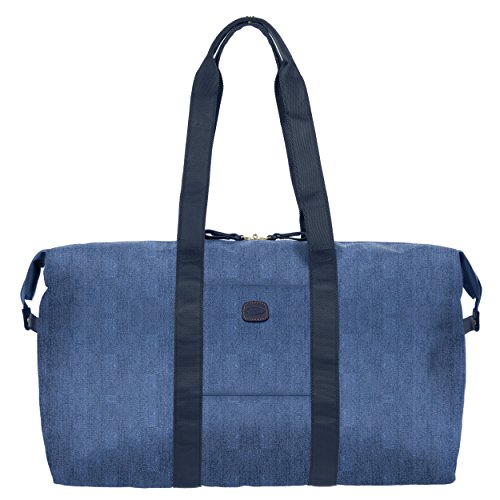 Bric's x-Travel 22 Inch Cargo Overnight/Weekender Folding Duffle Bag Duffel, Jean, One Size
