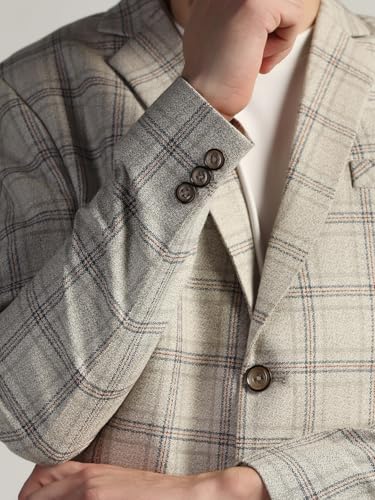 Image of TAHVO Tweed Blazer for Men - Formal & Casual Winter Wear Blazer