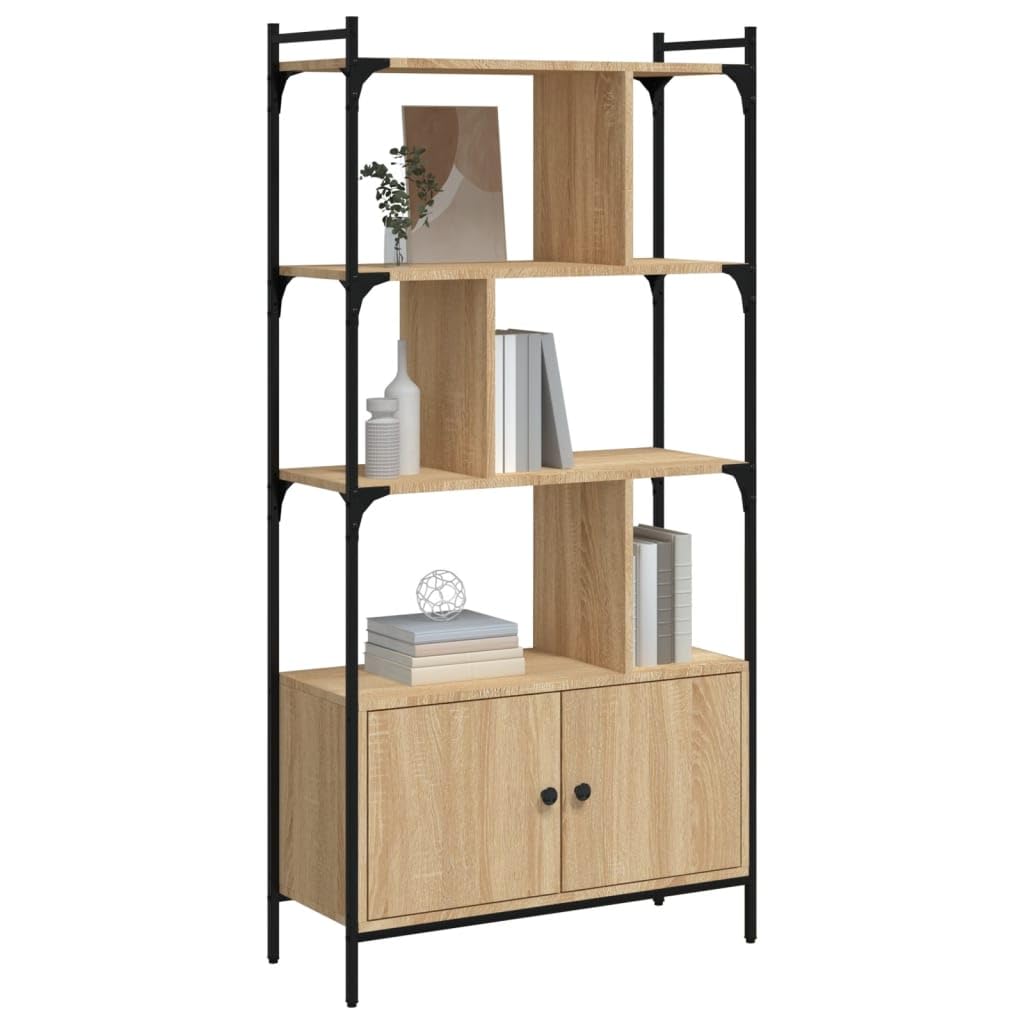 Libreria con ante in rovere Sonoma 76,5 x 30 x 154,5 cm