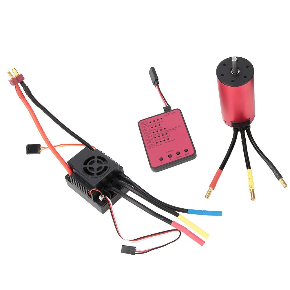 Silnik bezszczotkowy S3674 2250KV, 80a, ESC + płyta programowa, zestaw kombi do samochodu 1/10 RC