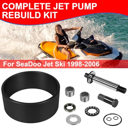 Image of Complete Jet Pump Rebuild Kit and Impeller Removal Installation Tool Compatible with 1998-2006 SeaDoo GTI GTX RFI RX RXDI XP Limited GSX GTS LRV DI (1998-2006)