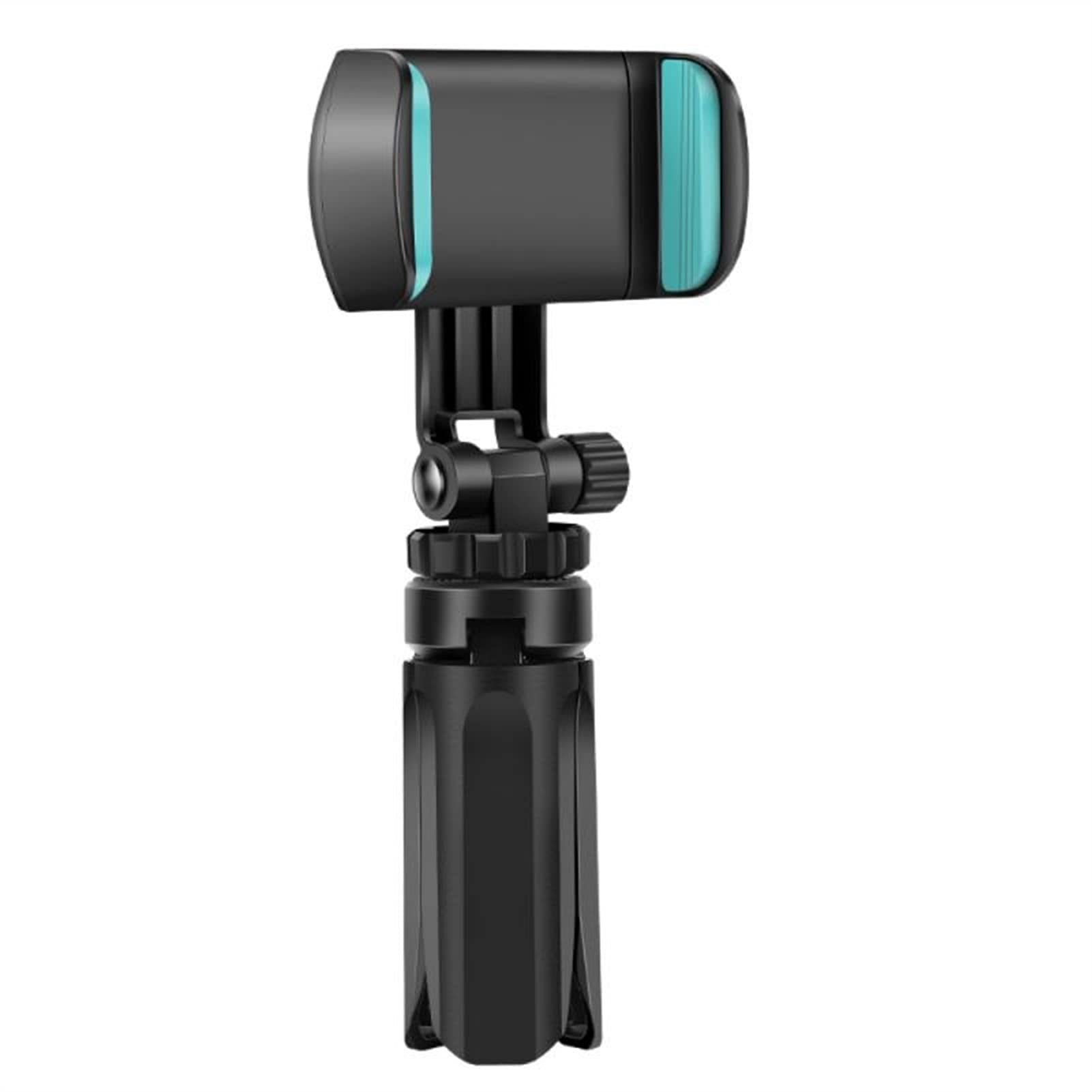SCRUBY Treppiede portatile con rotazione del telefono, supporto pieghevole per treppiede per live treppiede per action camera per smartphone (verde)