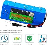 72V 20Ah 20S3P E-Bike Lithium Ion Battery Pack with 84V 3A Charger Electric Bicycle Scooter Battery Built-in BMS for 250W-3000W Motor 72V 20Ah,T+DC - Image 6