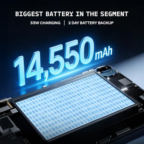 Image of Brave Ark (SmartChoice) Android Tablet with Pen| 12.95 inch(32cm) 2.8K 144Hz Display| Snapdragon 8s Gen 3| AI-Enabled|12GB RAM, 256GB ROM| Segment's Biggest 14550mAh Battery| 8 Speakers|WiFi|Galactic Blue