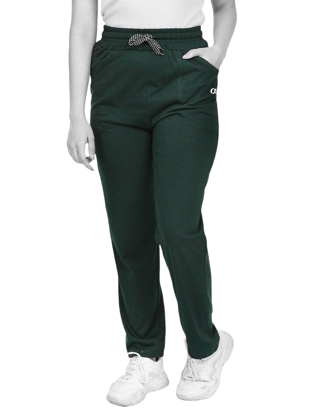 Women's Cotton Athleisure/Lounge Pant/Pjama/Track Pant Lower with 2 Pockets-image-40