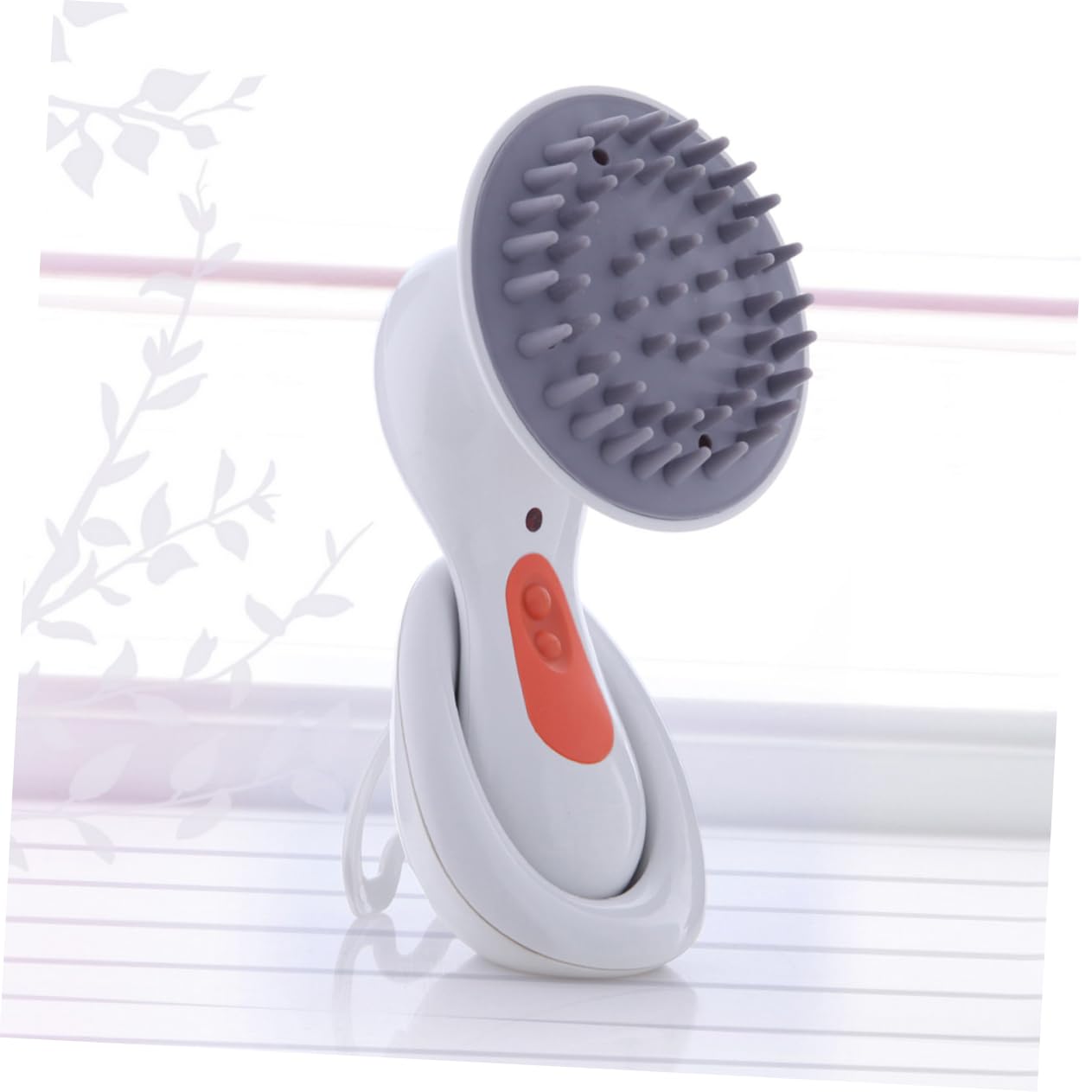 Beaupretty Peine de Masaje Recargable Electrico para Cabelludo Vibracion para Aliviar el Estrés de Cabeza