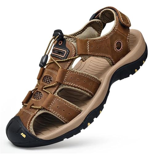 Men Genuine Leather Mens Casual Shoes Outdoor Men Leather Sandals2