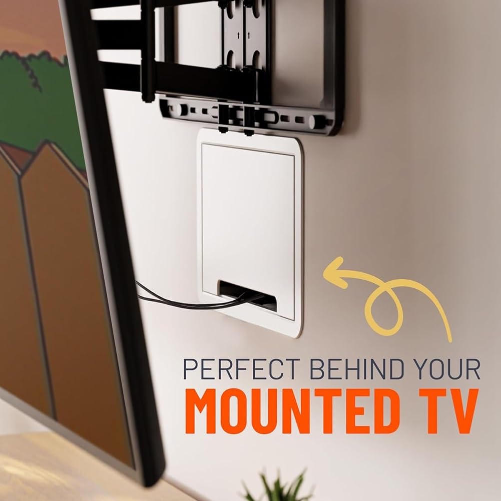 Box Multimediale da Parete per TV da 9 Pollici, Presa TV da Incasso e Contenitore di Rete per/per/Fire/per One Connect