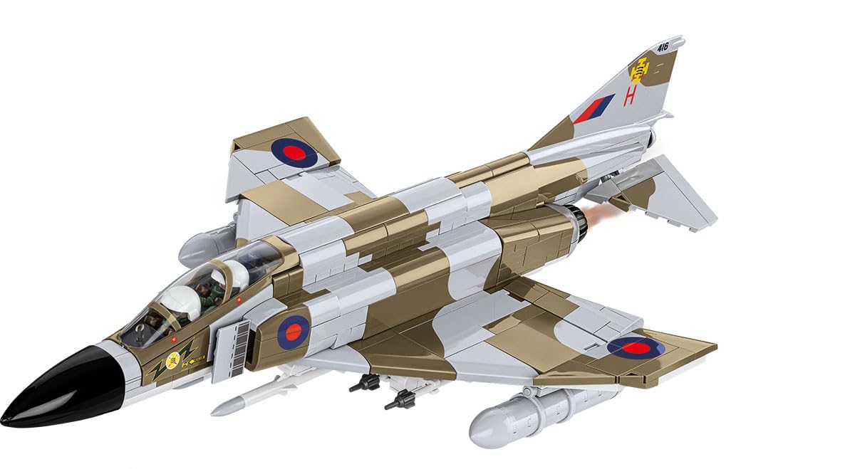 COBI-5908 British F-4F Phantom II RAF Aeroplane Building Brick Model 728pcs