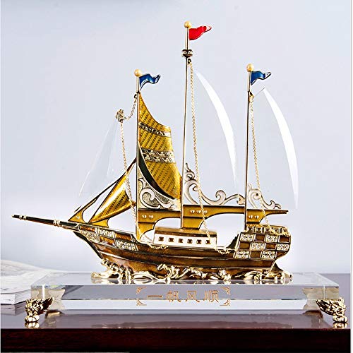 Tyxl Smooth Sailing Enamel Crystal Sailing Ornaments, Living Room Office Decorations, Table Decorations, Delicate Gifts Ornaments #TOP1