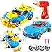 PowerTRC World Racing Car Take-A-Part Toy for Kids with 30 Take Apart Pieces, Tool Drill, Lights and Sounds