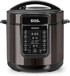 Panela de Pressão Elétrica 6 Litros EOS Multicooker Digital Titanium EPP60DT 110V