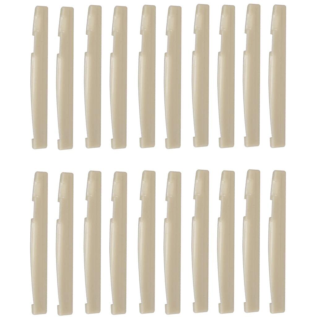 VISTORA 20 PP Guitar String Bridge Saddles for Acoustic Guitar 72x3x9mm - White|Acoustic-Electric Guitar|Electric Guitar|Guitar Accessories-image-23