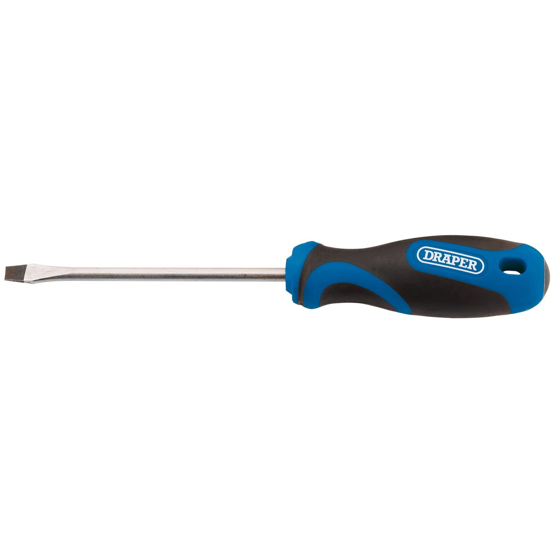 Draper 48922 Schlitzschraubendreher mit weichem Griff, 5,0 mm x 100 mm, Blau