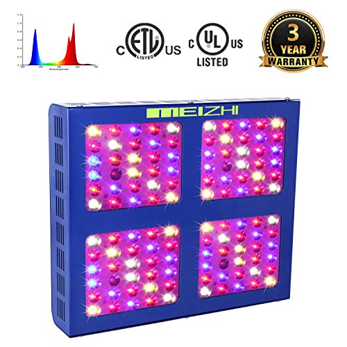 MEIZHI LED Grow Light 600W, Full Spectrum for Indoor Plants, Veg and Flower Dual Growth and Bloom Switches (Reflector Series)