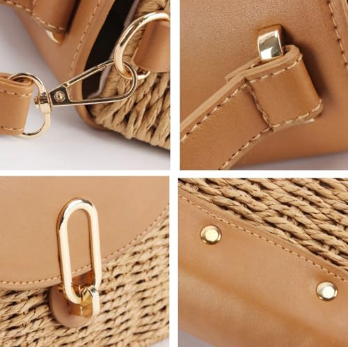 Bolso satchel pequeño beige para mujer de verano miniatura 2