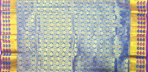 Image of VFCollections Women's Kanchipuram Silk Pure Pattu Sarees With Blouse