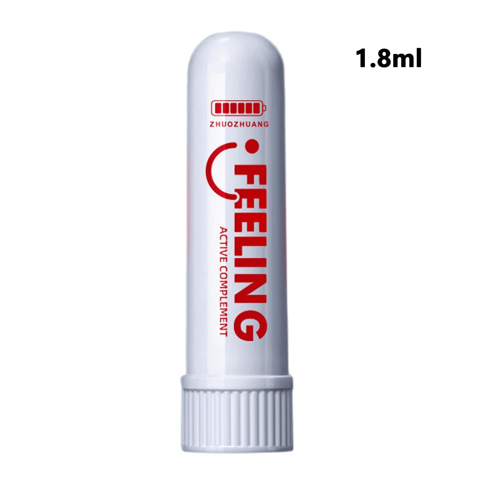 Generisch Inhalator do nosa z miętą do nosa, redukcja stresu, aromaterapia, inhalator do nosa – 1,8 ml inhalator do nosa do odświeżenia umysłu, eliminuje senność, zwiększa koncentrację