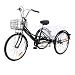 Yonntech Ambienceo Triciclo para Adultos 24" 7 velocidades Bicicleta para Adultos Bicicleta...