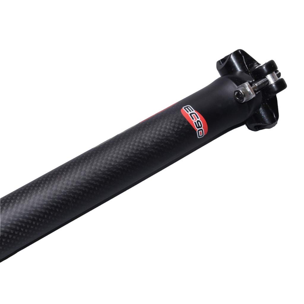 VPPV Carbono Tija Sillin Bicicleta Montaña 27.2 30.9 mm, 3K Ajustable Tija de Sillín de Bicicleta Unisex para MTB Bicicleta de Montaña BMX Componentes