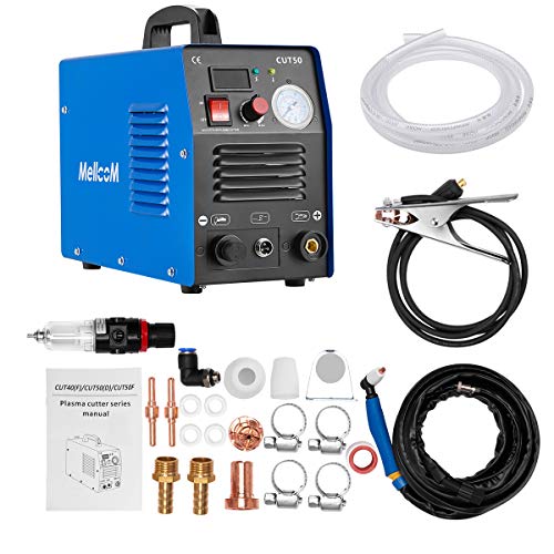 Mellcom CUT50 Welding Machine, 50 Amp Plasma Cutter 110/ 220V Dual Voltage 1/2 Inch Clean Cut Portable with LCD Display Cutting Machine - Thumbnail 2
