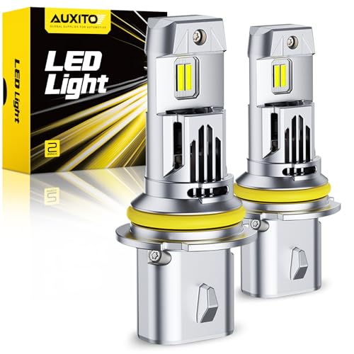 Image of AUXITO 9007 Bulb HB5 Bulbs, 80000LM Brighter Ultra-Bright, Plug N Play, Long Lifespan, No Flicker, 99% Compatibility, 2PCS