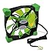 Produktbild Inter Tech 88885356 Lüfter mit Dämpfungssystem schwarz/grün