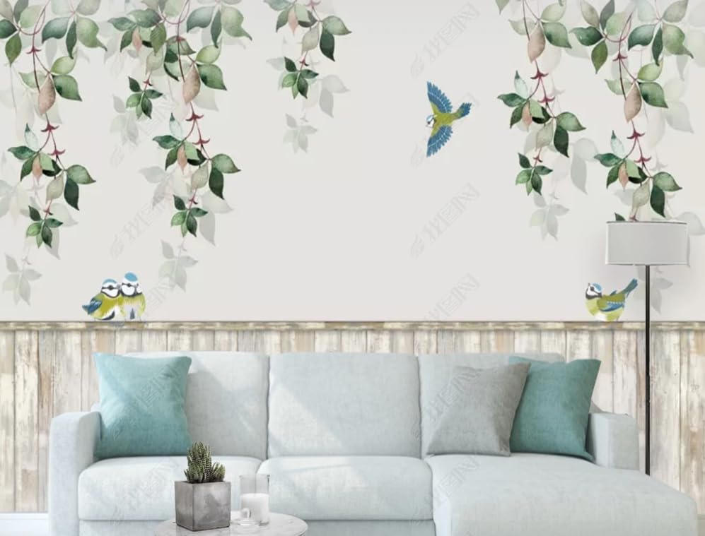 Poster géant mural bois rustique pour créer un coin repas chaleureux