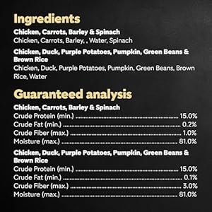 CESAR SIMPLY CRAFTED Grownup Moist Canine Meals Meal Topper Selection Pack, Rooster, Duck, Purple Potatoes, Pumpkin, Inexperienced Beans & Brown Rice and Rooster, Carrots, Barley & Spinach, 1.3 oz. Tubs, Pack of 8
