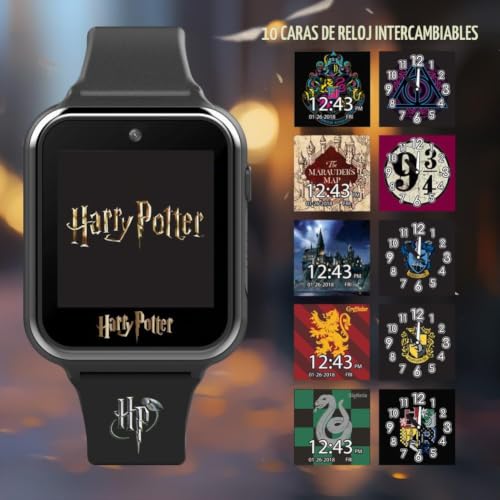 Reloj Harry Potter interactivo Accutime negro para jugar y hacer fotos en el colegio 2